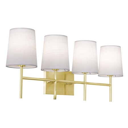 Afx Rose 4-Light LED Vanity - Satin Brass ROSV2711CBSB